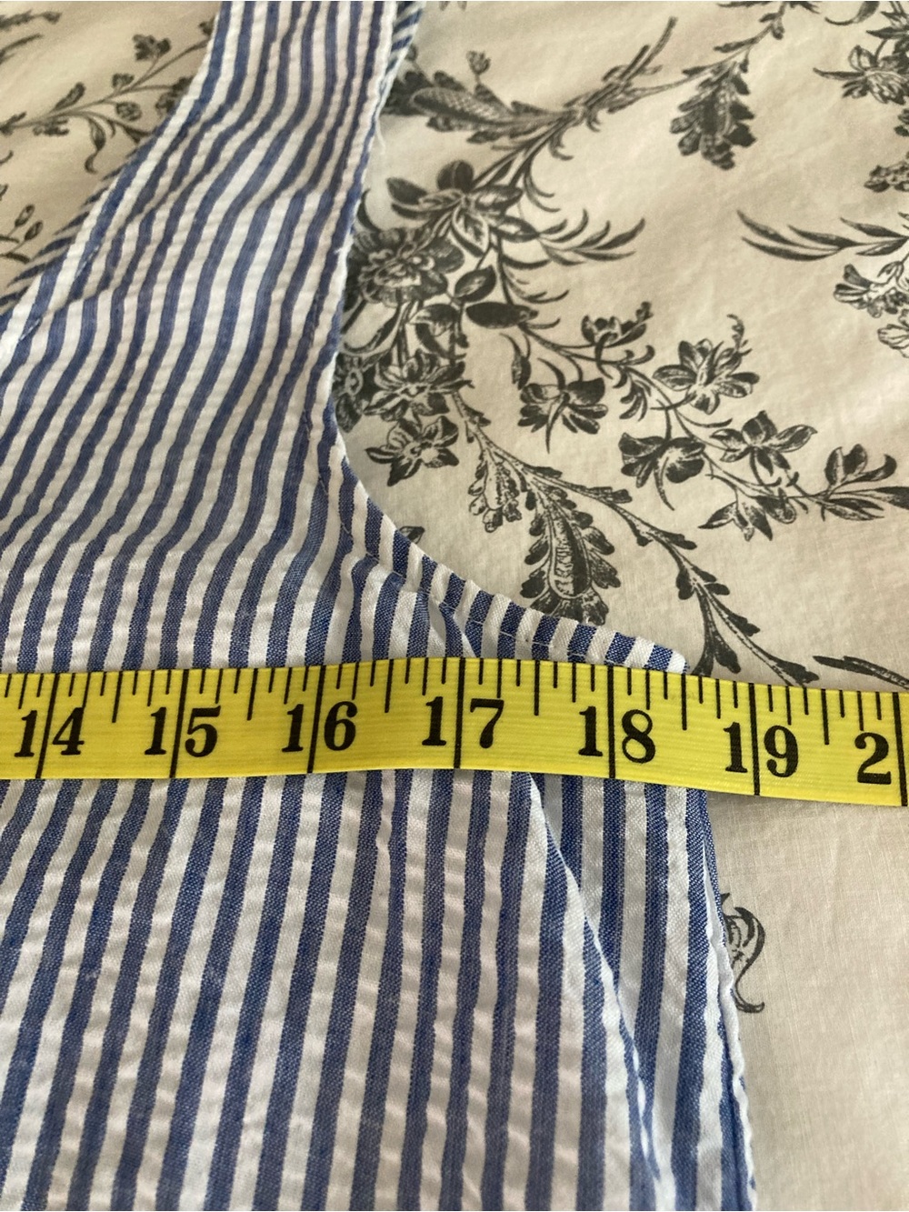 Kiel James Patrick / Seaside blue striped seersucker tiered Midi Sundress - Picture 9 of 14